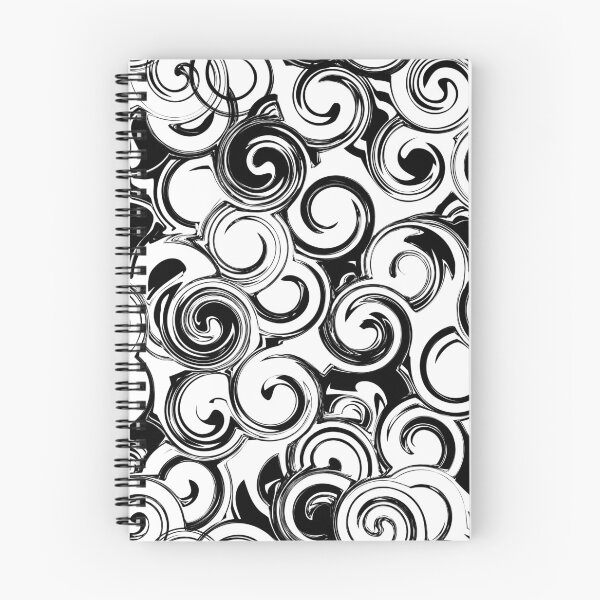 Item preview, Black and white twirl seamless pattern. Abstract texture with twirls, curls. designed and sold by Tae Mi.