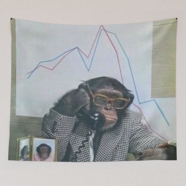 Item preview, stonk broker monkey designed and sold by monkey zone.