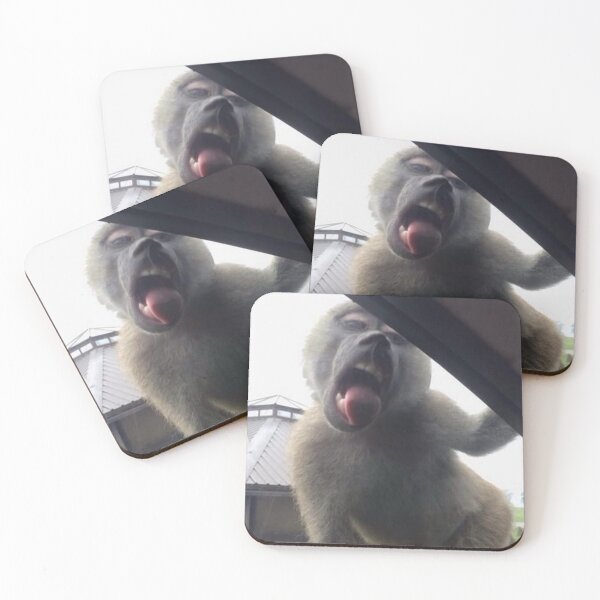 Item preview, monkey licking car window  designed and sold by monkey zone.