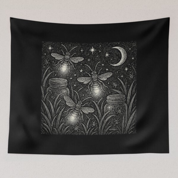 Item preview, Magical Fireflies In Jars Summer Night designed and sold by EdvvinStudios.