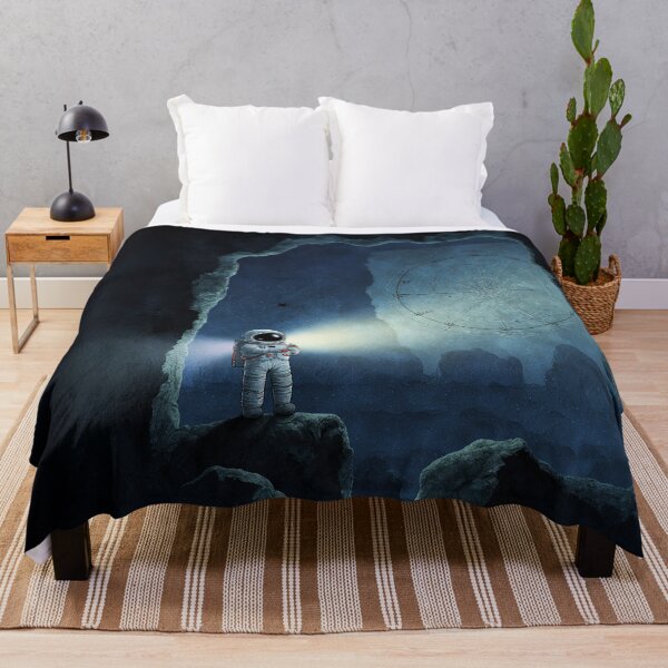 Item preview, Astronaut Exploring Hidden Cave designed and sold by Whimsical Hug.