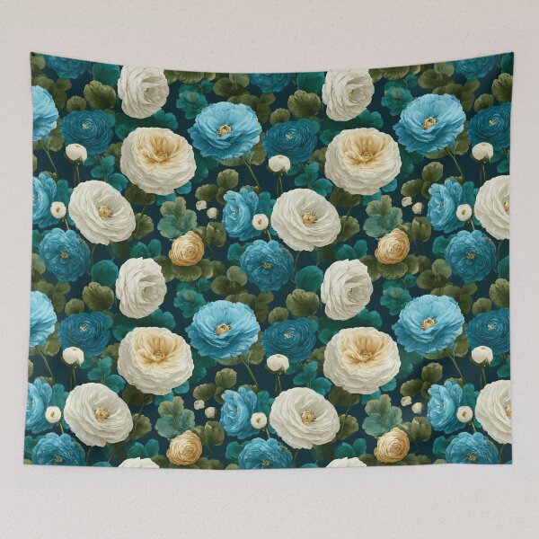 Item preview, Artistic Lush Ranunculus Illustration For Sunny Interiors designed and sold by RoyalStarsPatts.