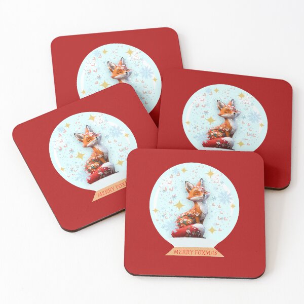 Item preview, Christmas Fox T-shirt, Snow Globe Fox Christmas designed and sold by Folk and Flux.