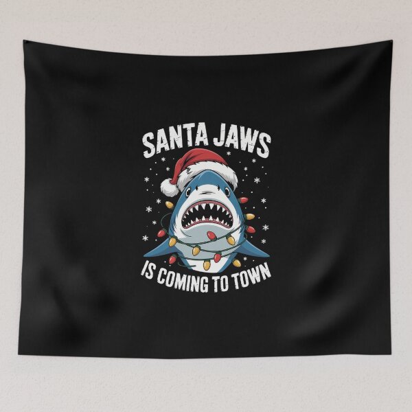 Item preview, Christmas Shark Santa Xmas designed and sold by DeadlockCrew.