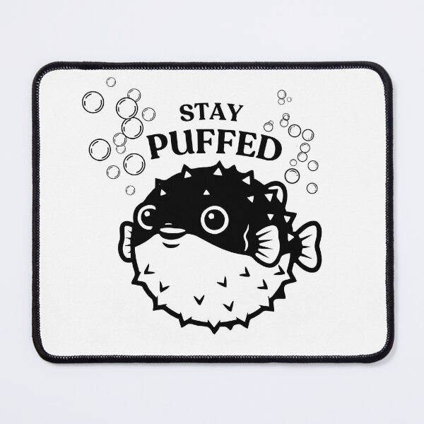 Item preview, Stay Puffed Cute Pufferfish designed and sold by Ketsuruii shop.