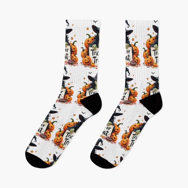 Item preview, Halloween trick or treat, wicked witch with sweets and pumpkins designed and sold by nicnacc.