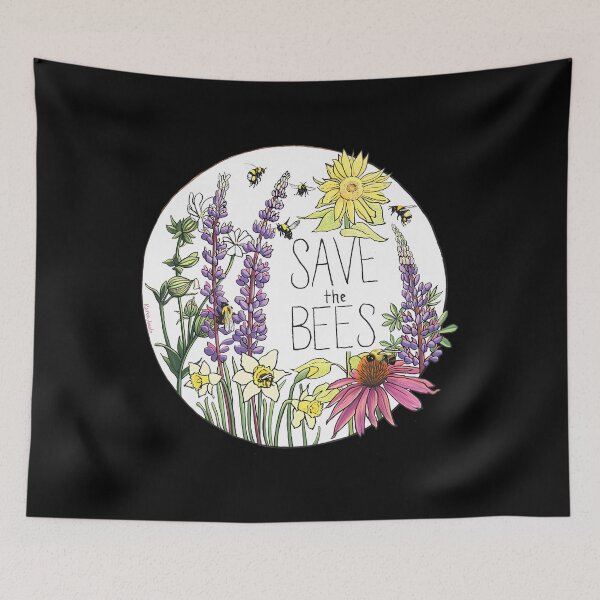 Item preview, Save the Bees Circle  	 designed and sold by trbnbhjlni87.