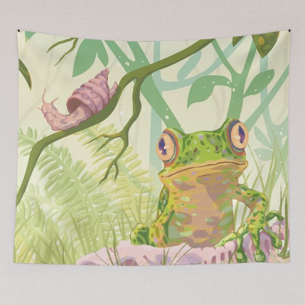 Item preview, frog and sanil poster, of course with a snake skeleton designed and sold by MortyMatri.