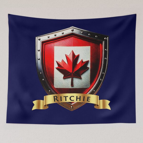Item preview, Ritchie Family Canada Shield Maple Leaf Heraldry Crest designed and sold by Highlandkings.