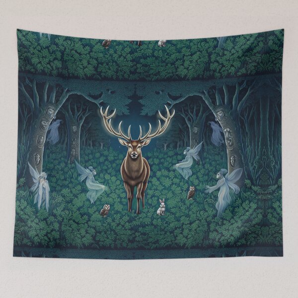 Item preview, The Green place - Beautiful fresco after William Morris designed and sold by Vintage Designs +.