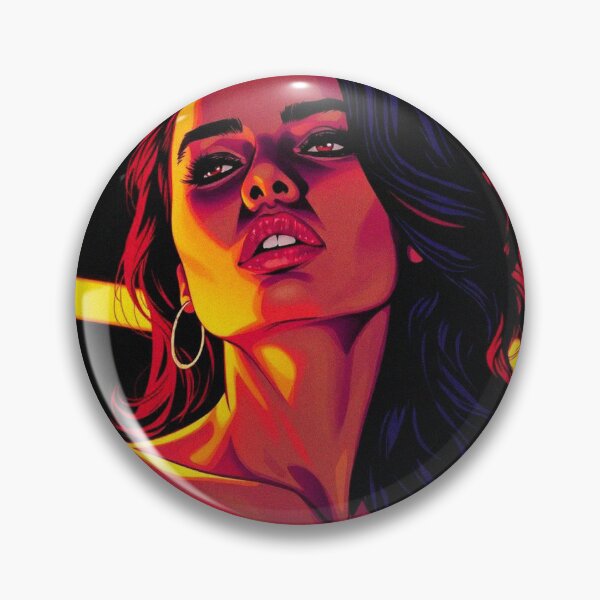 Item preview, Dramatic model illustration beautiful woman designed and sold by Vintage Designs +.
