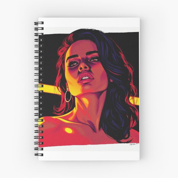 Item preview, Dramatic model illustration beautiful woman designed and sold by Vintage Designs +.