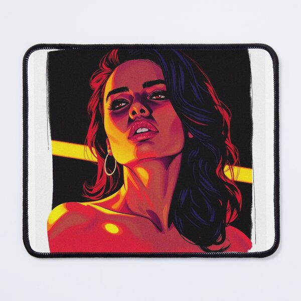 Item preview, Dramatic model illustration beautiful woman designed and sold by Vintage Designs +.