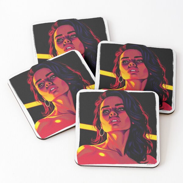 Item preview, Dramatic model illustration beautiful woman designed and sold by Vintage Designs +.