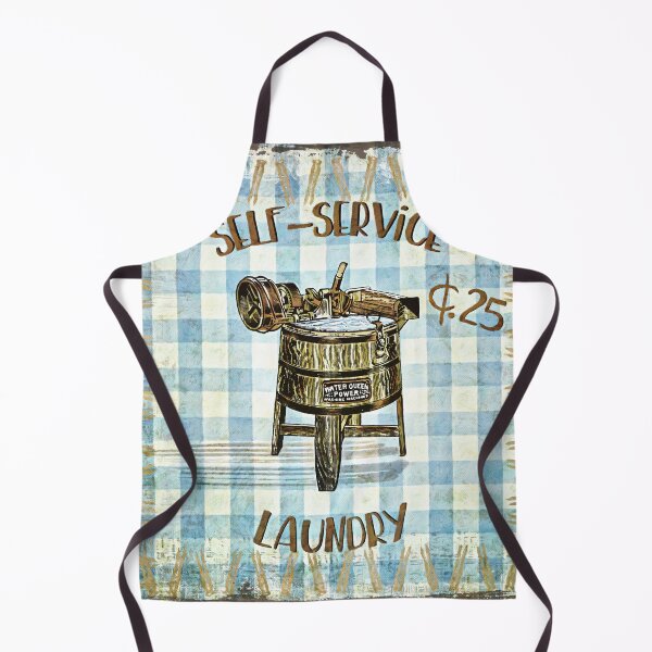 Item preview, Vintage Self Service Laundry Sign designed and sold by sunnthreads.