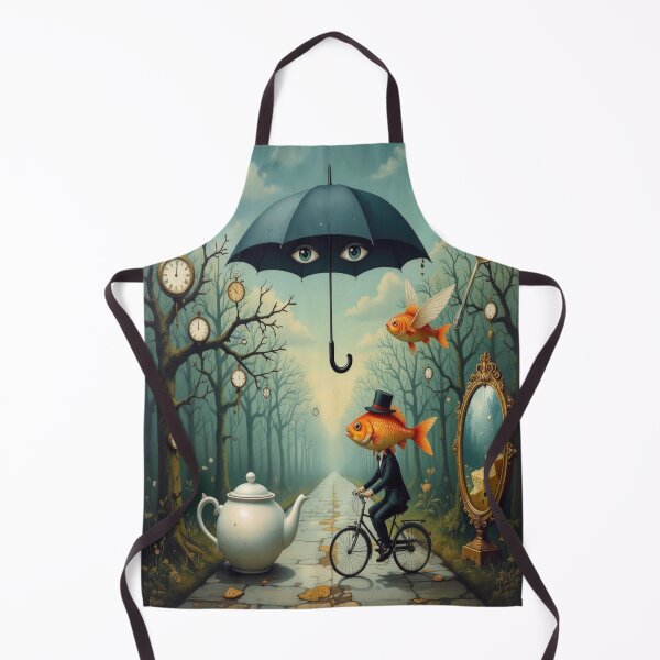 Item preview, Thought fish on clock branches – surreal vibes, poetic nonsense & bizarre beauty designed and sold by FotoworldEdel.