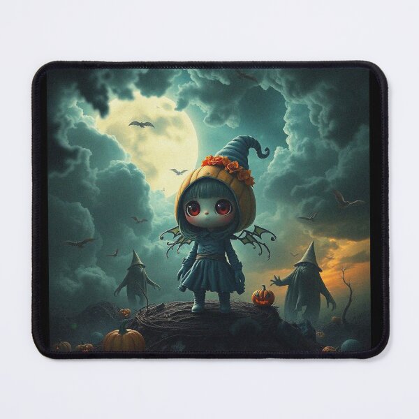 Item preview, Halloween Cute Pumpkin child character art illustration kawaii trick or treat designed and sold by Vintage Designs +.