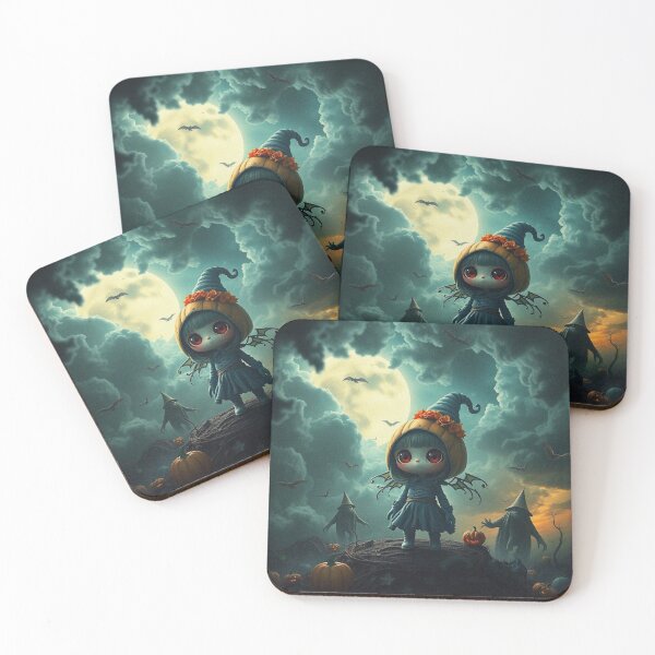 Item preview,  Halloween Cute Pumpkin child character art illustration kawaii trick or treat designed and sold by Vintage Designs +.