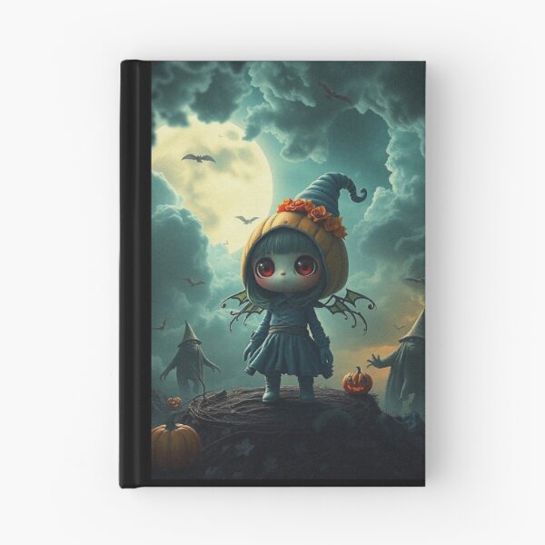 Item preview,  Halloween Cute Pumpkin child character art illustration kawaii trick or treat designed and sold by Vintage Designs +.