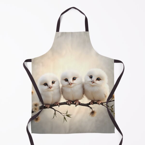 Item preview, 3 Fluffy, Gorgeous, Young Owlets designed and sold by Huskyyy Designs.