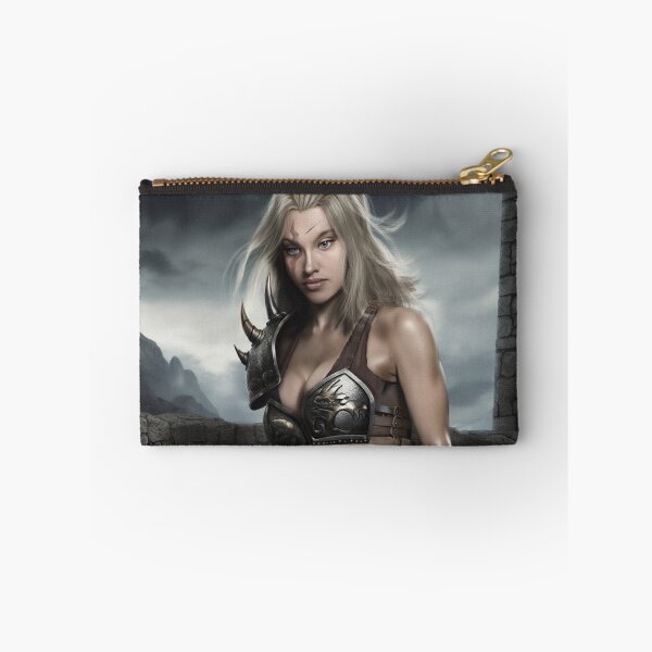 Item preview, Warrior woman painting fantasy art designed and sold by Vintage Designs +.
