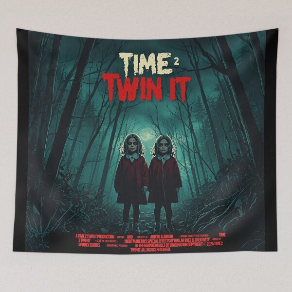 Artikelvorschau, Time 2 Twin It Gruseliges DIY-Shirt Vintage Horror und Halloween Bastel-T-Shirt | Time2TwinIt | Time 2 Twin It entworfen und verkauft von LAVegasVibes .