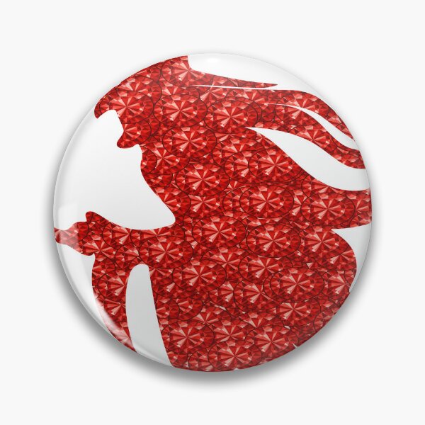 Item preview, Red Rhinestone  Witch And Cat On Broomstick designed and sold by TheIconSmith.