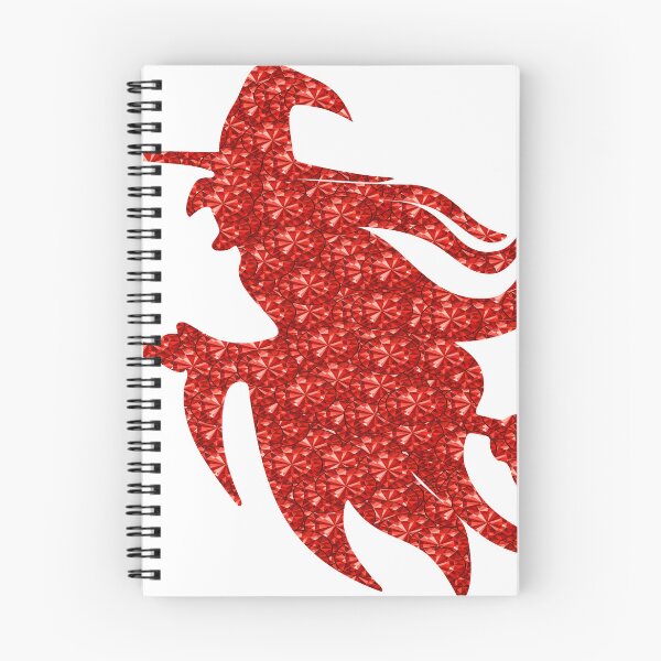 Item preview, Red Rhinestone  Witch And Cat On Broomstick designed and sold by TheIconSmith.