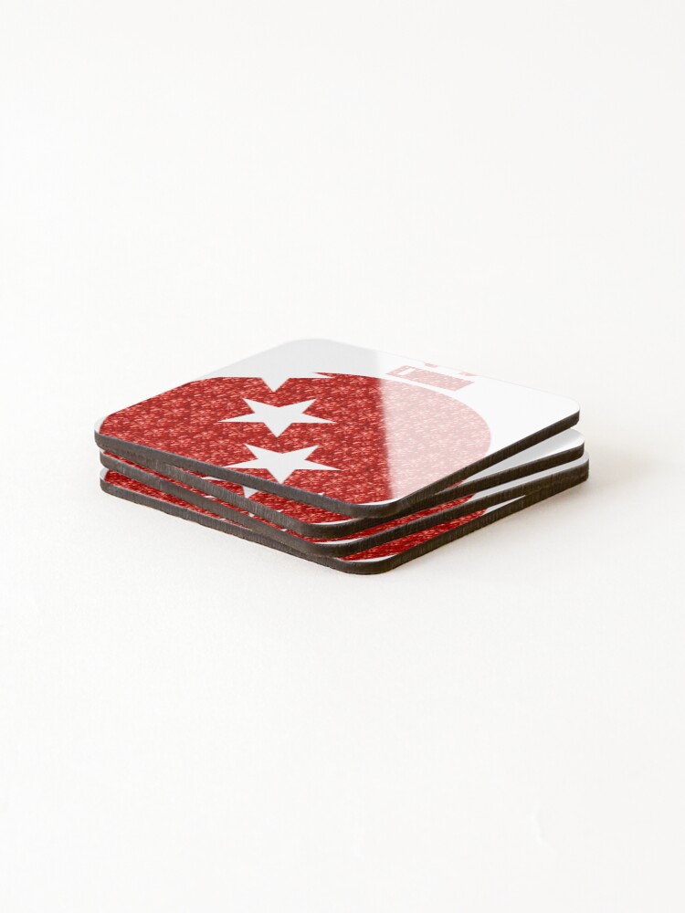 Thumbnail 4 of 5, Coasters (Set of 4), Red Rhinestone Tree designed and sold by TheIconSmith.