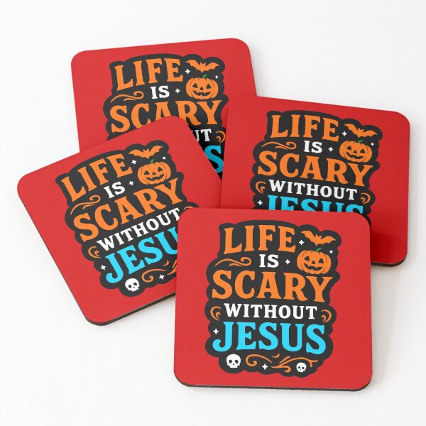 Item preview, Life Is Scary Without Jesus designed and sold by plushism.