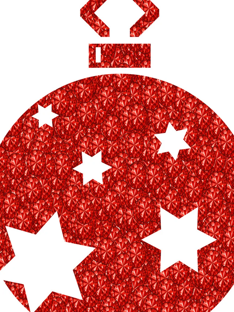 Thumbnail 4 of 4, iPhone Case, Red Rhinestone Tree designed and sold by TheIconSmith.