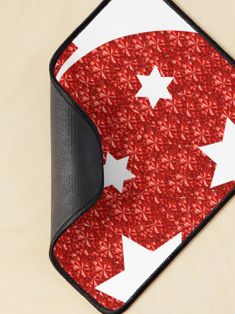 Thumbnail 2 of 5, Mouse Pad, Red Rhinestone Tree designed and sold by TheIconSmith.
