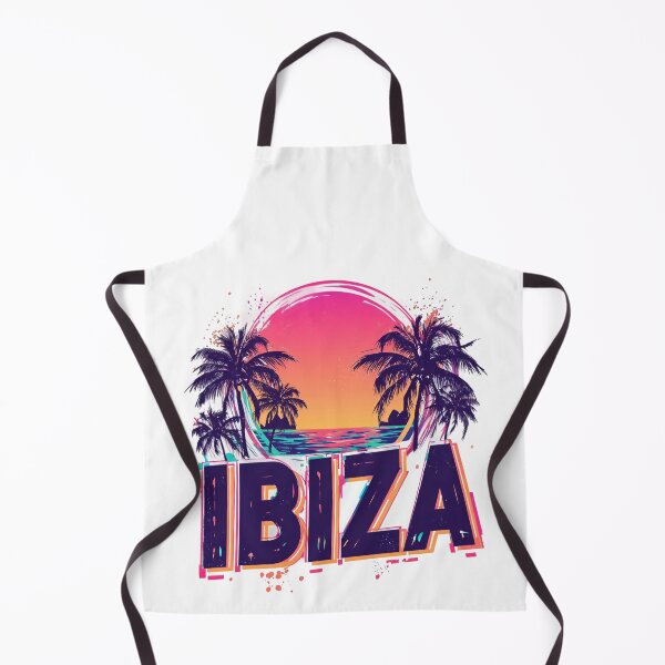Item preview, Ibiza Retro Design – Neon Palm Trees & Sunset Illustration designed and sold by Meiersbeste.