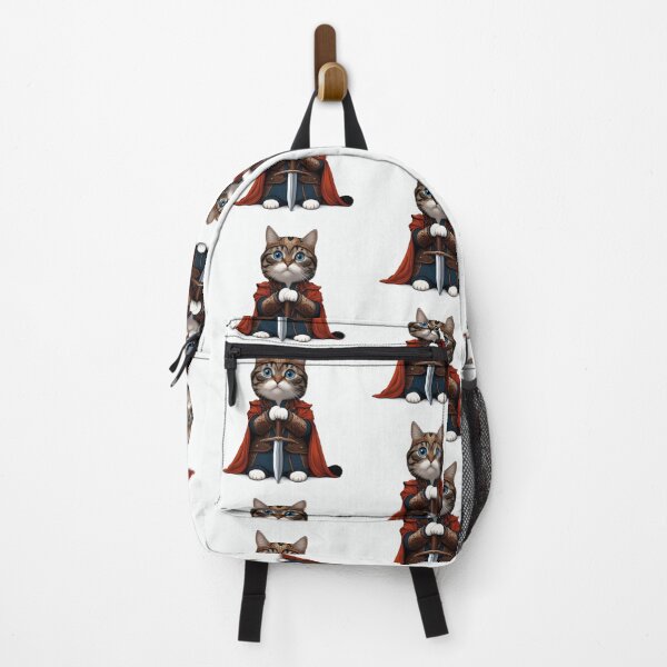 Item preview, Brave medieval warrior cat designed and sold by Artquinox.