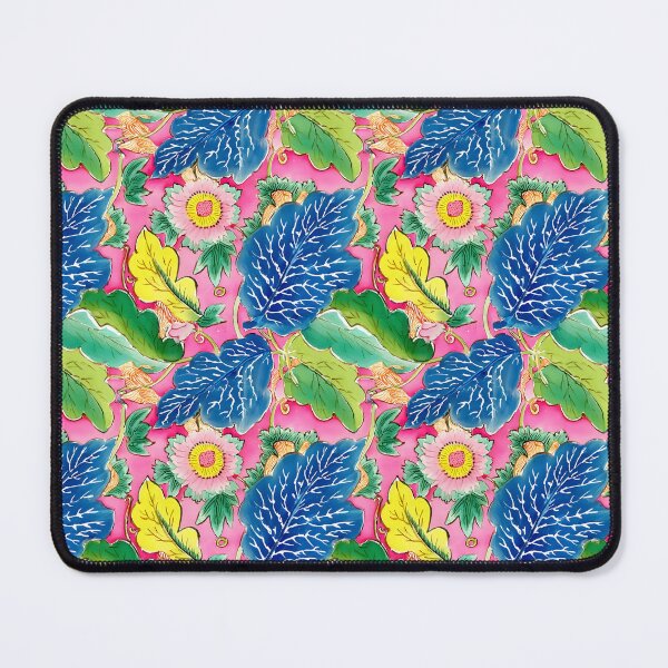 Item preview, Chinoiserie tobacco leaves and flowers watercolor designed and sold by SophieClimaArt.