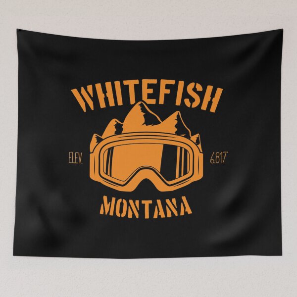 Item preview, Whitefish Ski Resort Montana Goggles Blue Classic 		 designed and sold by dedgnibhje44.