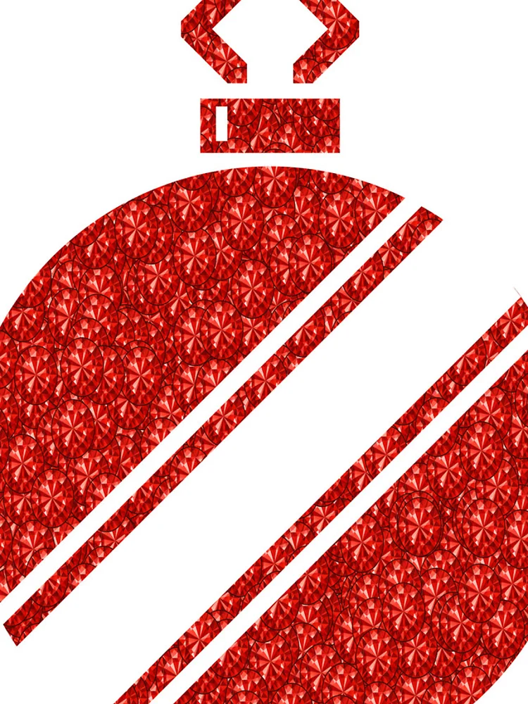 Thumbnail 4 of 4, iPhone Case, Red Rhinestone Tree designed and sold by TheIconSmith.