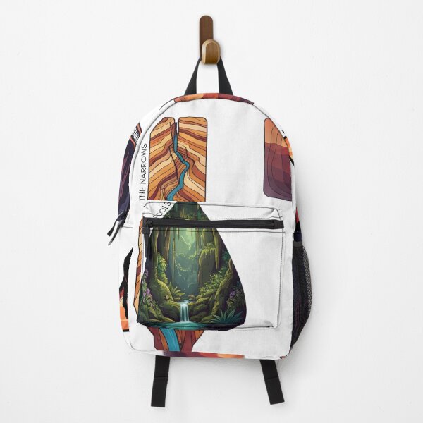 Item preview, Zion National Park Landmark Collection Modern Illustrations of The Narrows & The Watchman designed and sold by LittleArij.