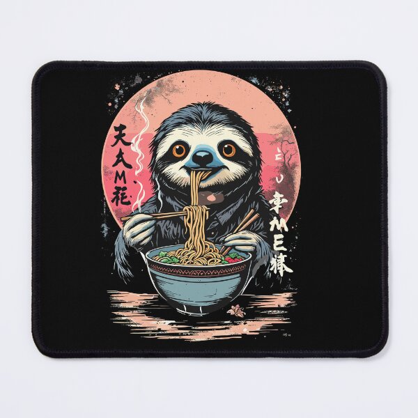 Item preview, Sloth Eats Ramen - Japan Noodle Design designed and sold by Svenniibee.