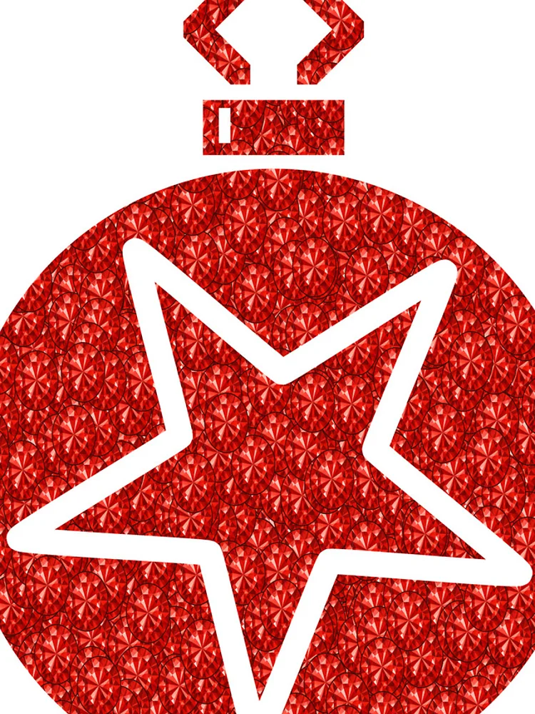 Thumbnail 4 of 4, iPhone Case, Red Rhinestone Tree designed and sold by TheIconSmith.