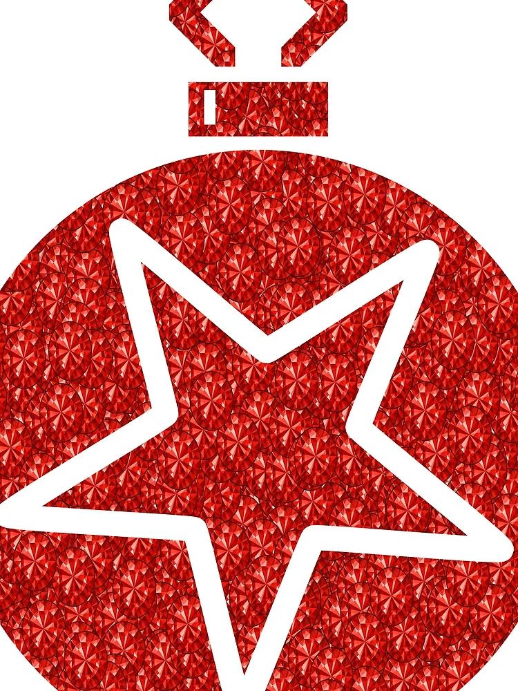 Thumbnail 3 of 3, Scarf, Red Rhinestone Tree designed and sold by TheIconSmith.