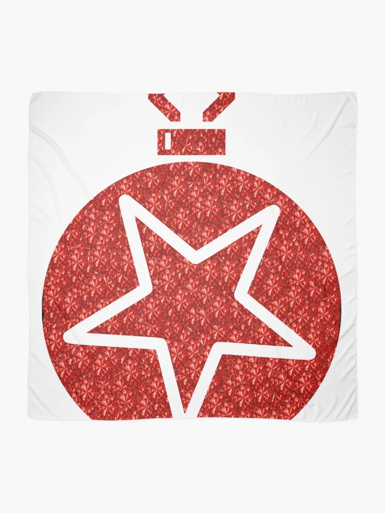 Thumbnail 2 of 3, Scarf, Red Rhinestone Tree designed and sold by TheIconSmith.