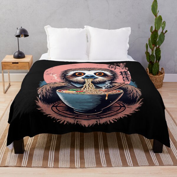 Item preview, Sloth Eats Ramen - Japan Noodle Design designed and sold by Svenniibee.