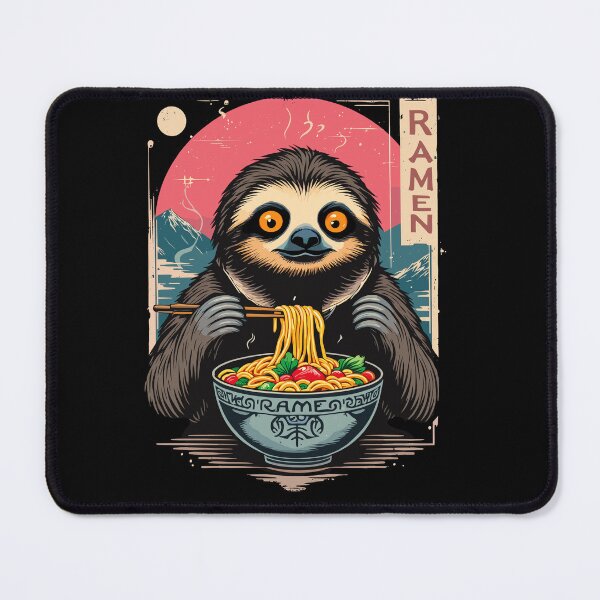 Item preview, Sloth Eats Ramen - Japan Noodle Design designed and sold by Svenniibee.