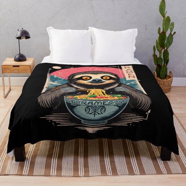 Item preview, Sloth Eats Ramen - Japan Noodle Design designed and sold by Svenniibee.