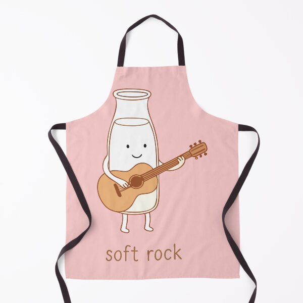Item preview, Soft Rock – Cute Milk Bottle Guitar Pun designed and sold by graphicnew.