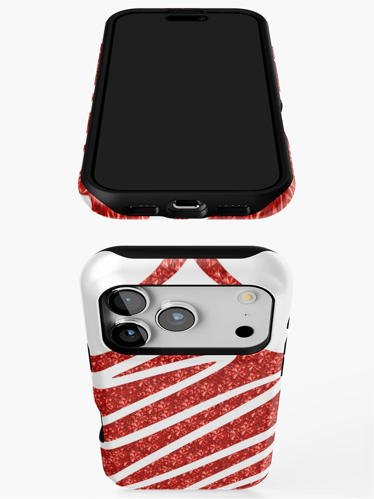 Thumbnail 3 of 4, iPhone Case, Red Rhinestone Tree designed and sold by TheIconSmith.
