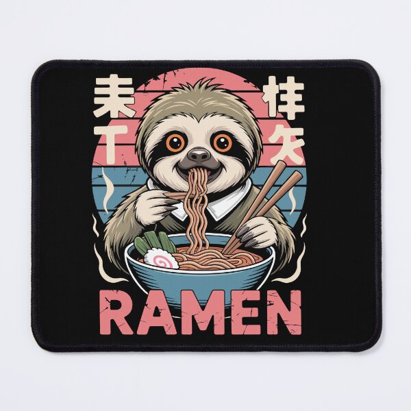 Item preview, Sloth Eats Ramen - Japan Noodle Design designed and sold by Svenniibee.