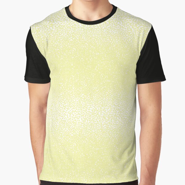 Halftone dots pattern. Yellow dots on white background. Graphic T-Shirt