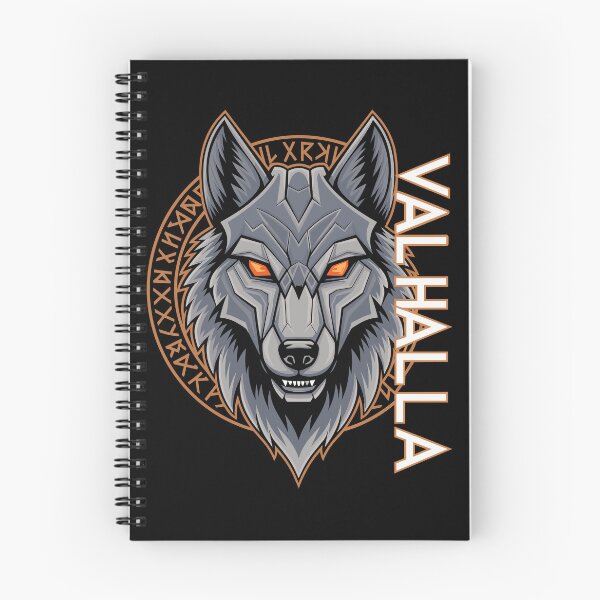 Artikelvorschau, Nordischer Wolf Valhalla Runen Design entworfen und verkauft von Svenniibee.